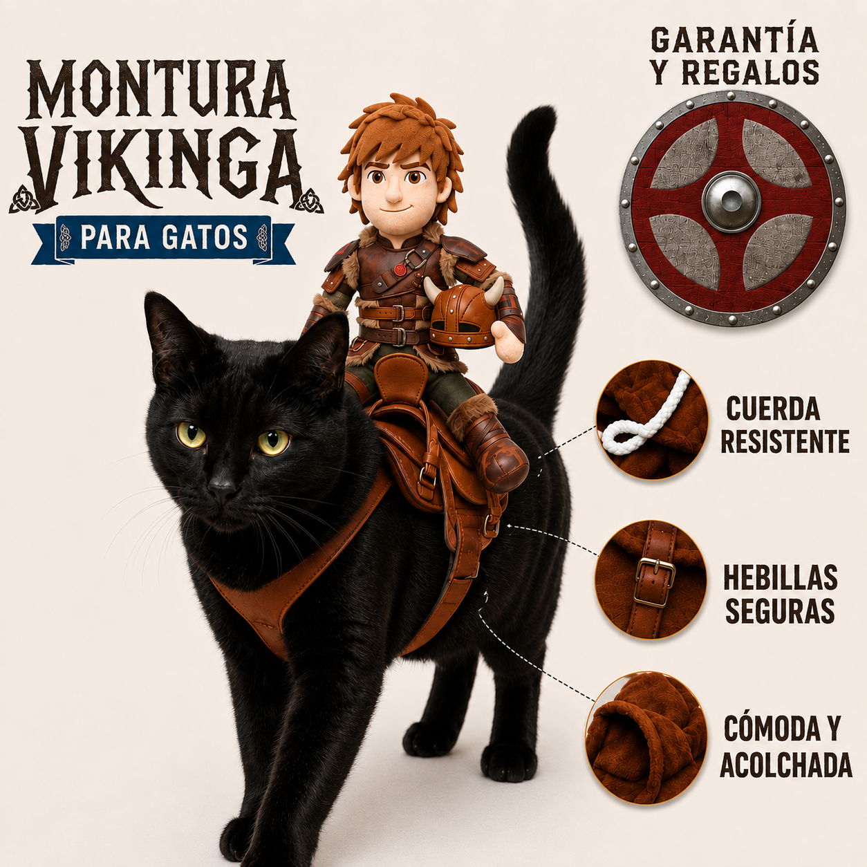 Montura Vikinga para Gatos